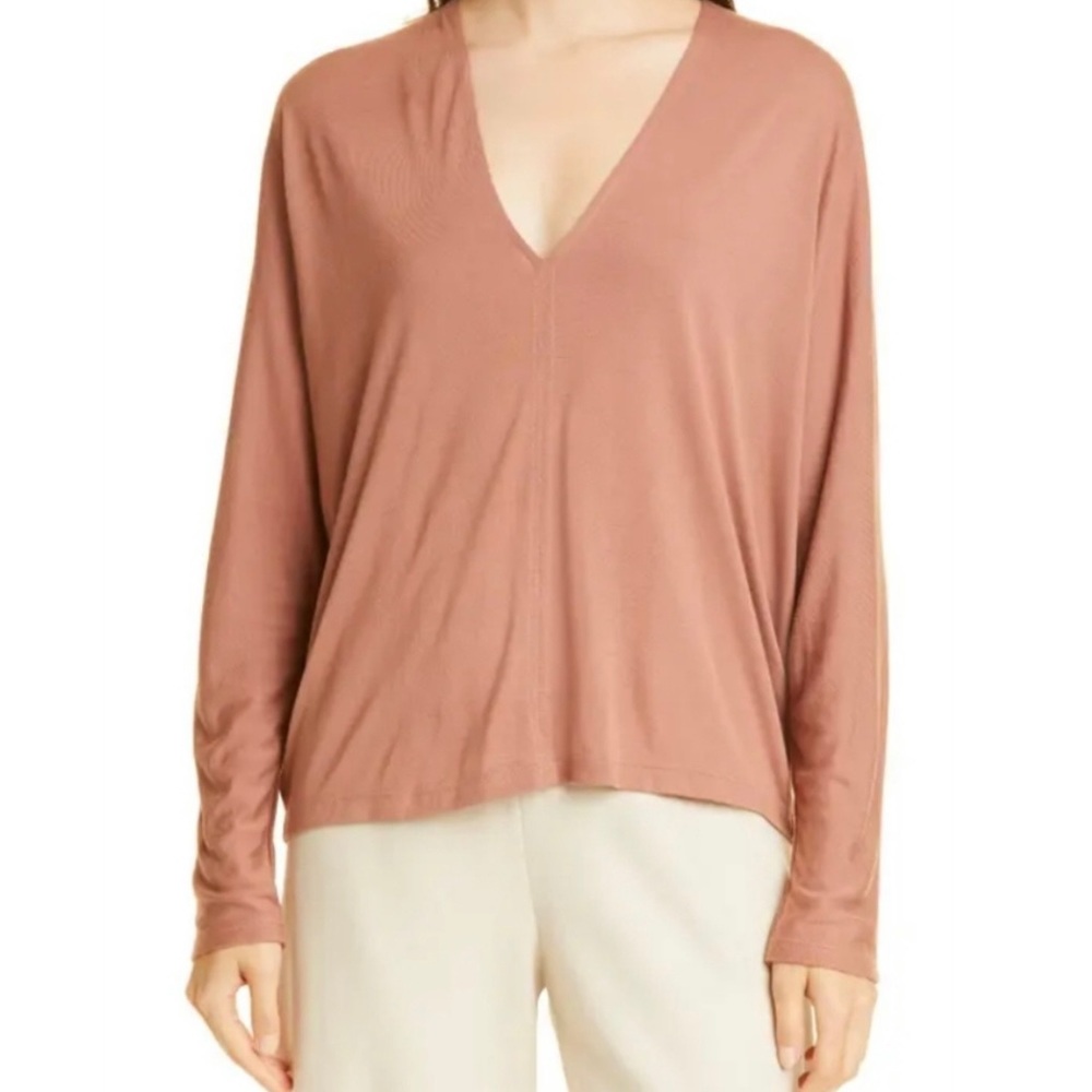 NWT VINCE LONG SLEEVE KNIT TOP IN SIZE MEDIUM